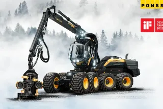 Harvestor PONSSE Scorpion s kabinou oceněnou za design
