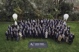 Účastníci konference Doosan na společné fotografii