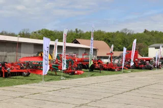 Vystavené zemědělské stroje na Přerovské zemědělské výstavě