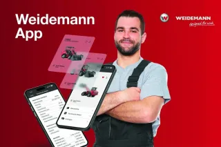 Propagační vizuál mobilní aplikace Weidemann