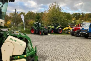 Traktor Fendt na venkovní akci Agromexu