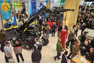 Manipulátor Weidemann na veletržní expozici