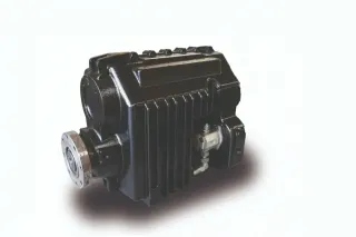 Detail černé převodovky Powershift