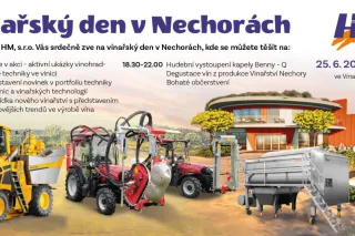 Pozvánka na Vinařský den v Nechorách s vinařskou technikou