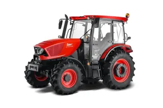 Červený traktor Zetor Major na bílém pozadí