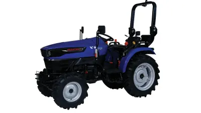 Modrý kompaktní traktor Farmtrac