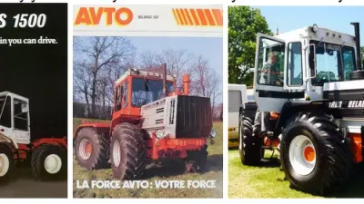 Traktory se exportovaly v různém barevném provedení, často měly i jinou značku