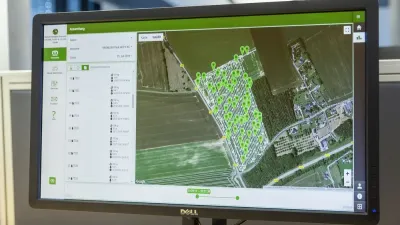 Displej počítače se systémem Krone Smart Reporting