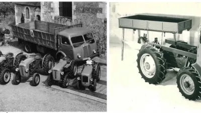 Historický traktor Cassani se vznětovým motorem