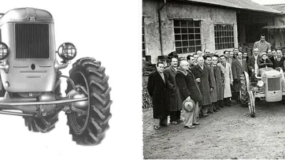 Historický traktor Cassani se vznětovým motorem
