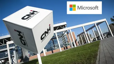 Logo CNH Industrial na budově