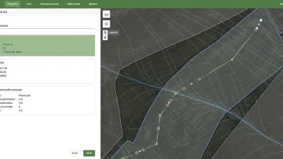 Tvorba a editace navigační křivky podle údajů z mapových podkladů. Zdroj foto - tisková zpráva AGRI-PRECISION