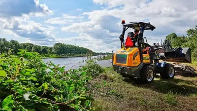 Elektrický kolový nakladač Giant v Amsterdamu