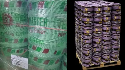 Mějte cívky v původním obalu, skladujte je pod střechou ve vertikální poloze a zabraňte přístupu vlhkosti.