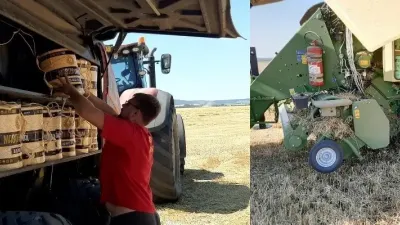 Obrázek vpravo znázorňuje poměr velikosti největších rozměrů cívek JUTA MASTER Extrém verze 11,5 kg na lise s dostatečným prostorem při založení cívky v horní části.