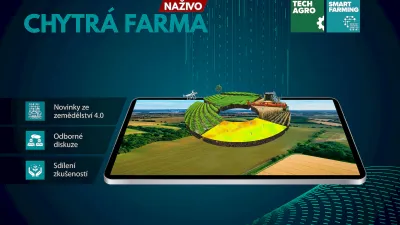 Grafika veletrhu TECHAGRO k tématu chytré farmy