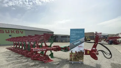 Nová řada pluhů SUKOV ArcoAgro 180 2in1 je ideální všude tam, kde je vyžadována vysoká efektivita. Díky oceli Strenx jsou pluhy odolnější a lehčí.