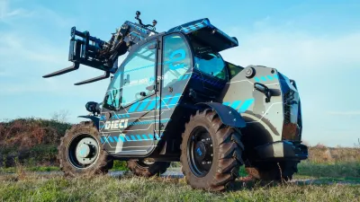 Elektrický teleskopický manipulátor Dieci Mini Agri-e s vidlemi