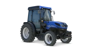 Modrý vinohradnický traktor New Holland T4F S.