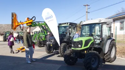 Traktor Deutz-Fahr na dni otevřených dveří
