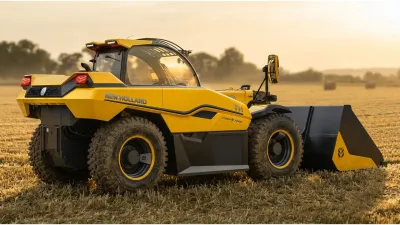 Žlutý hybridní manipulátor New Holland