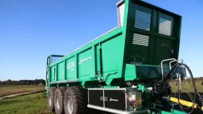 Přední část rozmetadla Samson US 340