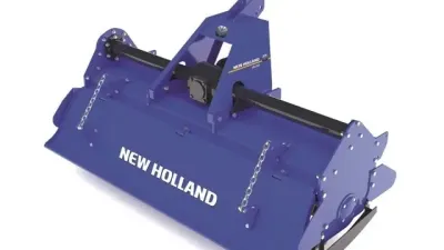 Půdní fréza v modré barvě New Holland