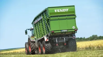 Fendt Tigo je samosběrací vůz. Vyrábí ho firma Lely, kterou Fendt koupil.
