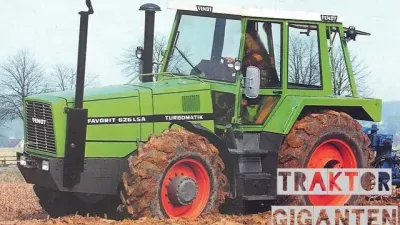 Archivní fotografie zeleného traktoru Fendt Favorit 626 LSA
