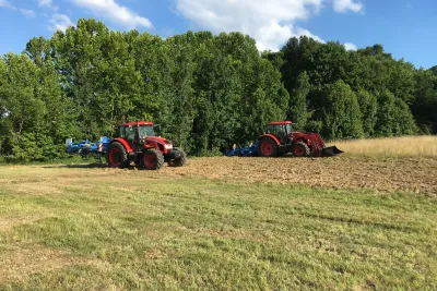Traktory Zetor na předváděcí akci