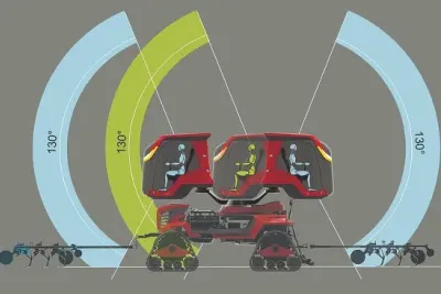 Futuristický koncept traktoru MTZ.