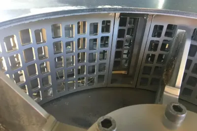 Zařízení po 150 hodinách práce.