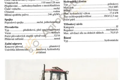 Technická data a ceny traktorů Zetor z 90. let minulého století