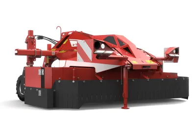 Grimme VT 170 – Nesený drtič cibulové natě na záhony do rozteče řádku 180 cm.