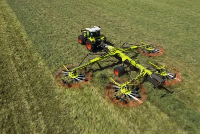 Čtyřrotorové shrnovače Claas Liner dostanou funkci Section Control. Rotory se budou zvedat automaticky.