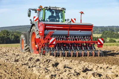 Horsch Versa 3 KR je nově možné dodat s botkami TurboDisc, které se uplatní v těžších půdách.