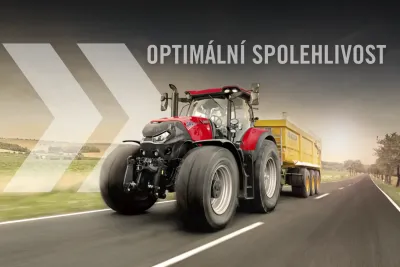 Mozkem traktoru Case IH Optum je systém Case IH AFS Connect, který se skládá z dotykového monitoru AFS Pro 1200, operačního systému AFS Vision Pro a přijímače AFS Vector Pro.