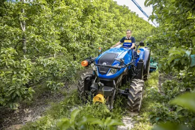 Speciální traktory New Holland T4.110F S je možné pořídit i bez kabiny.
