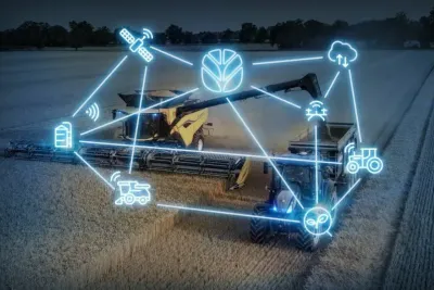 Umělá inteligence propojuje stroje, senzory a satelitní data do jednotné sítě, která zajišťuje přesnější a efektivnější řízení zemědělské výroby.