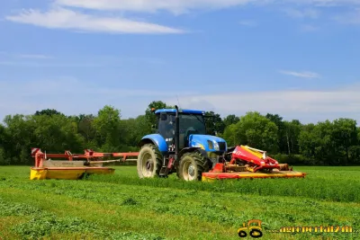 New Holland T6070 a Pöttinger