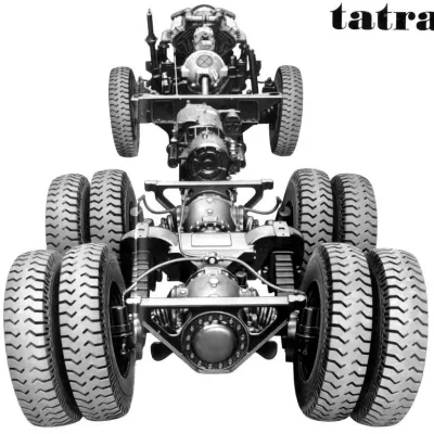 Podvozek nákladního vozu Tatra 148 6x6.
